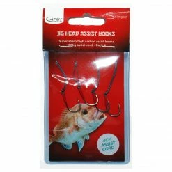 Catch Jig Head Assist Hooks With 4cm Assist Cord Hooks & Jig Heads
