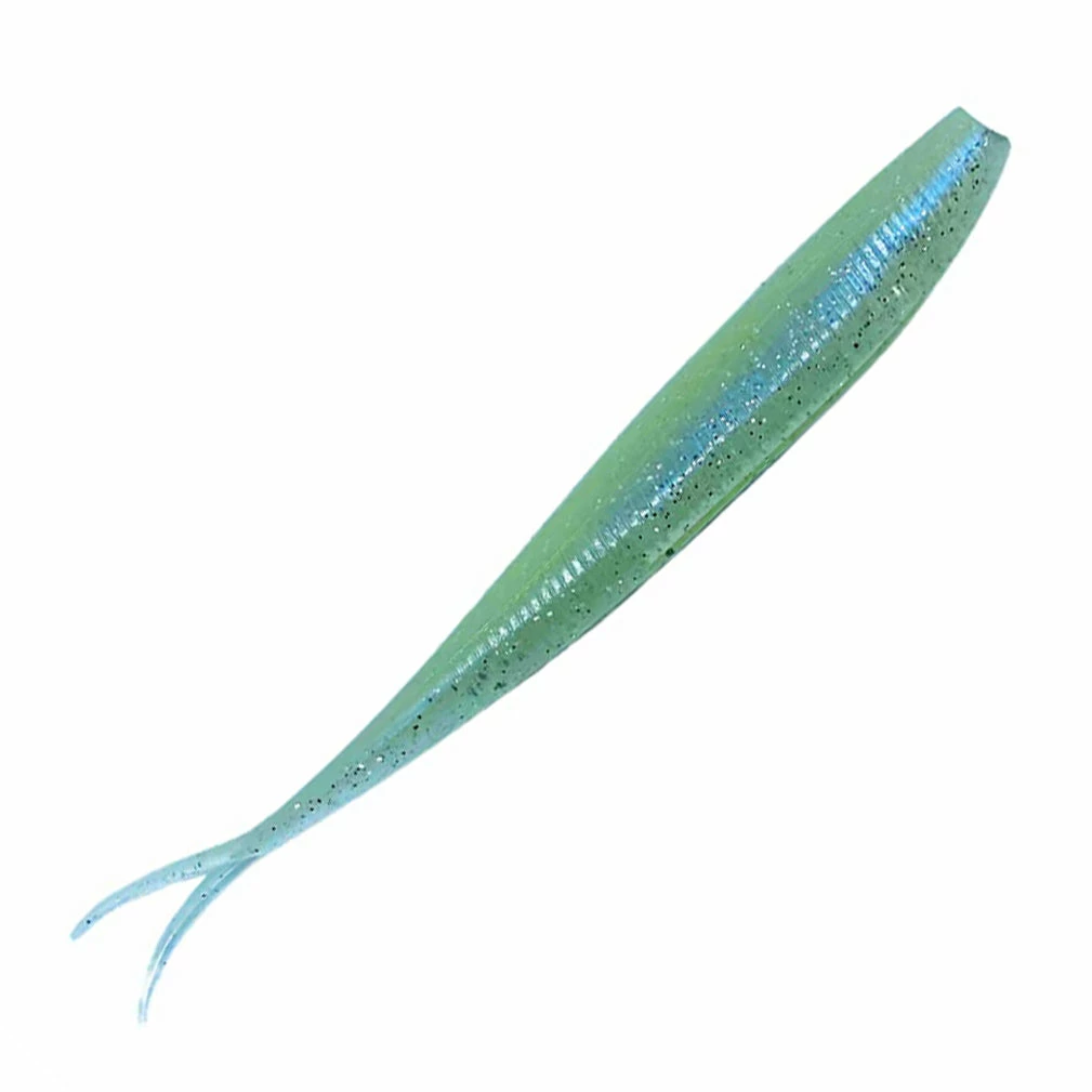 Catch Black Label Livies Softbait 5 Or 7" Jerkshad - White Warrior Glow Soft Baits