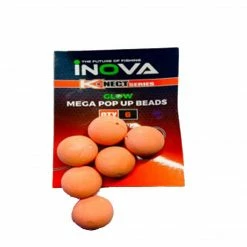 INOVA Mega Pop Up Glow Red Beads Surfcasting Tackle