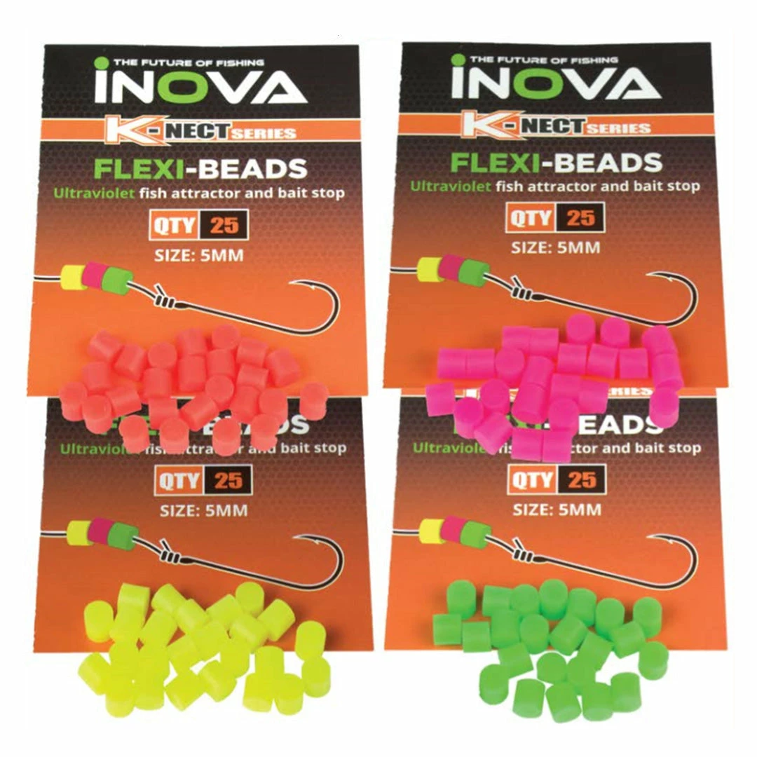 Boat Fishing INOVA Flexi Beads - 25 Pack