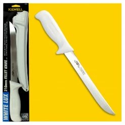 Knives & Sharpeners Kilwell Whitelux Filleting Knife And Sheath With 210mm Stiff Blade