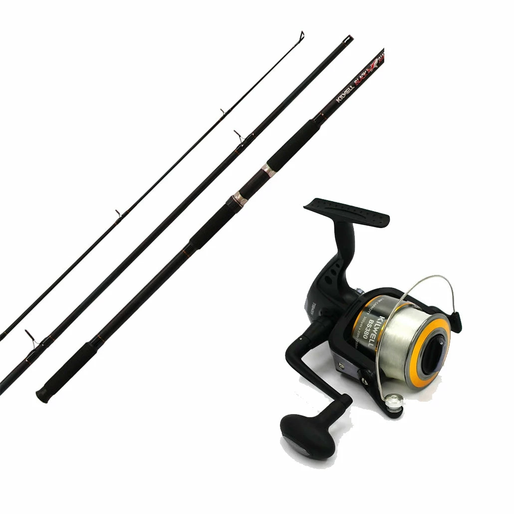 Rod & Reel Combos Kilwell 14 Ft Black Shadow Surfcasting Combo Set