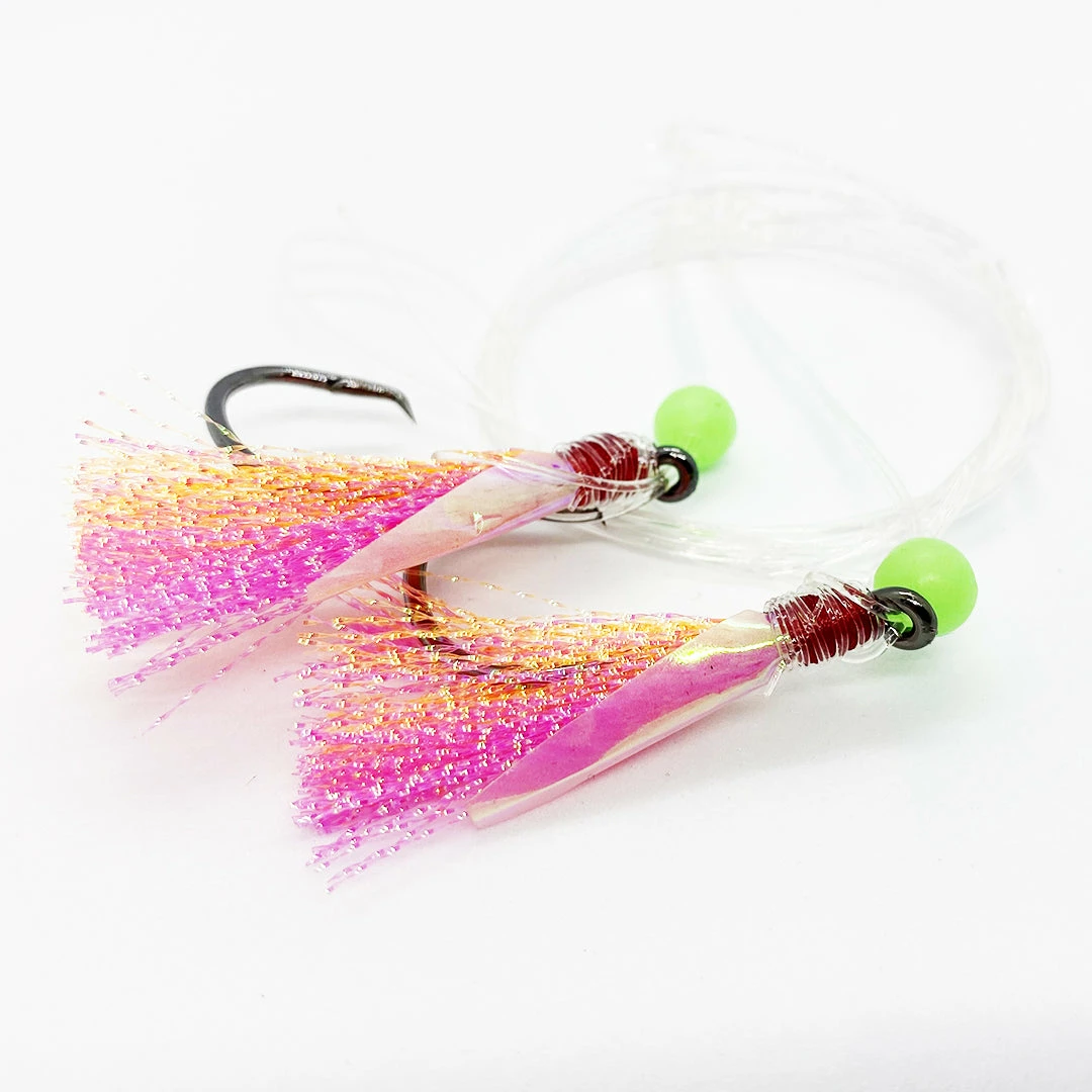 SnapperTackle Lures, Jigs & Rigs Snapper Tackle Premium Flasher Rig - Orange And Pink