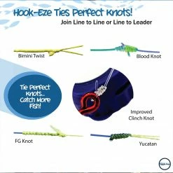 Hook-Eze Tools & Accessories Hook Eze Fishing Knot Tying Tool Twin Pack In In Blue