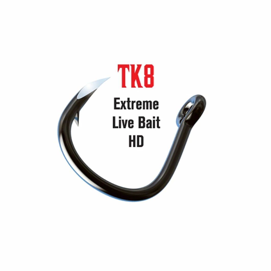 Trokar Live Bait Hooks TK8 Extreme HD Non-Offset Hooks & Jig Heads