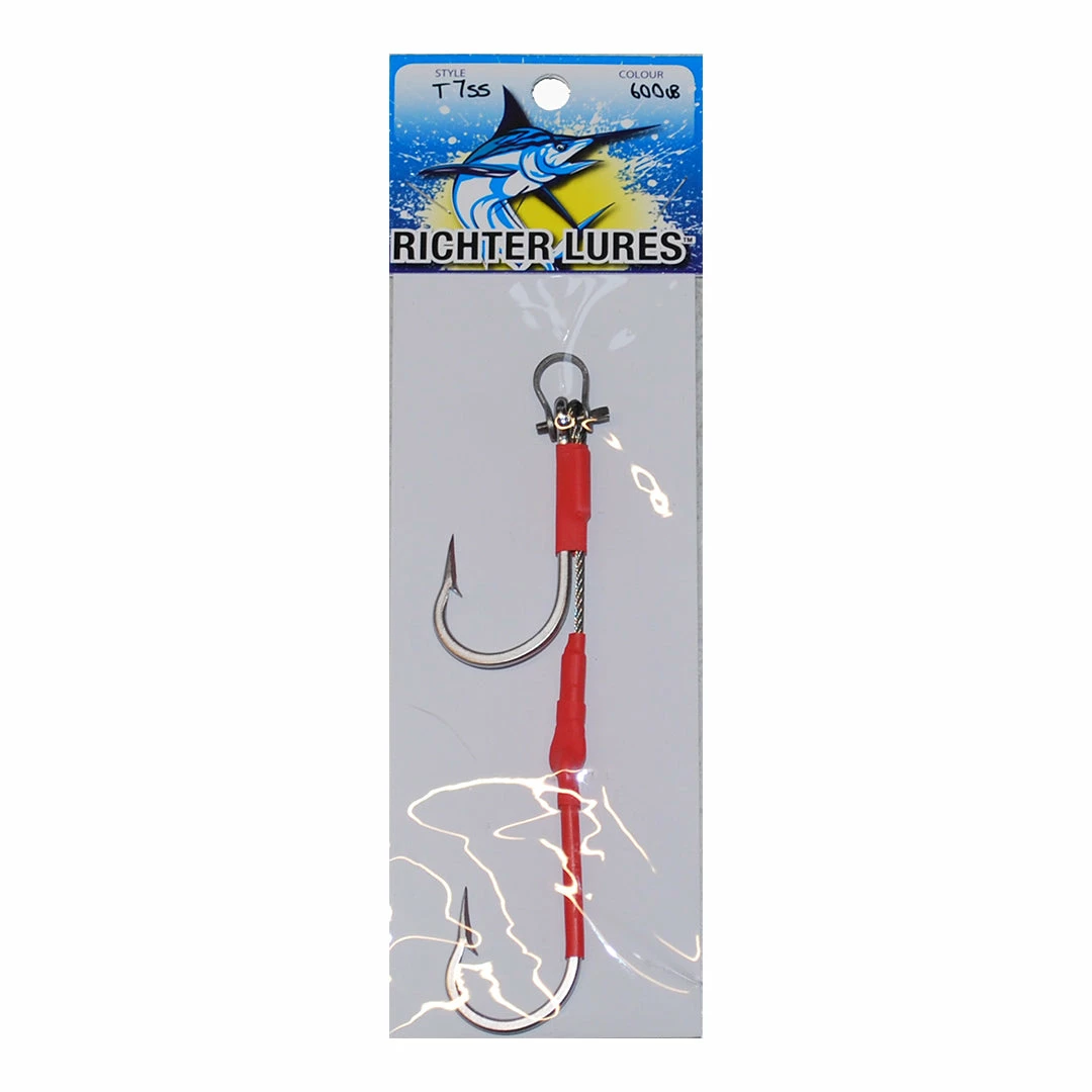 Richter Lures Deals Twin Shogun Hook Game Fishing Rig 7/0 - 12/0
