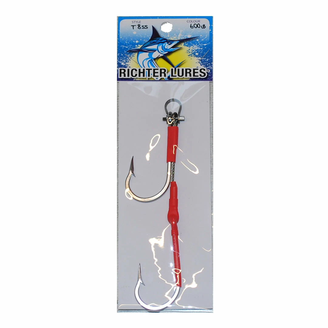 Richter Lures Deals Twin Shogun Hook Game Fishing Rig 7/0 - 12/0
