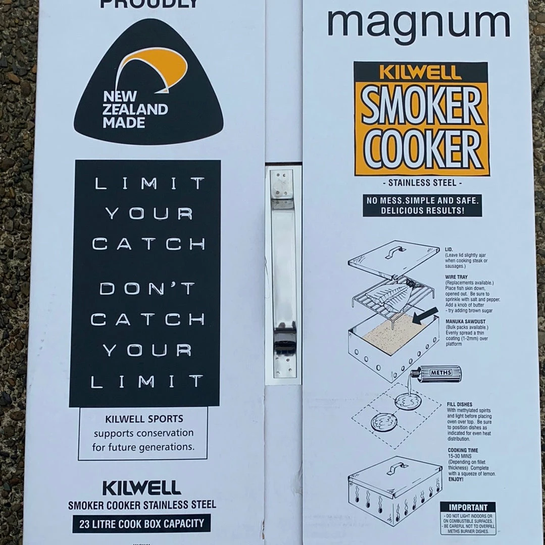 Fish Smoker - Kilwell Magnum 23 Litre Smoker Smokers & Sawdust
